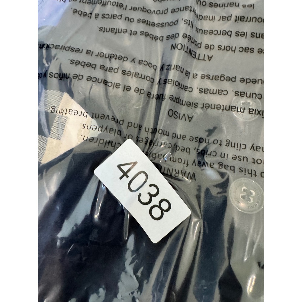NWOT Burberry Pea Coat Kids 12M Black Wool Cashmere Double Breasted Nova Check - Picture 13 of 14